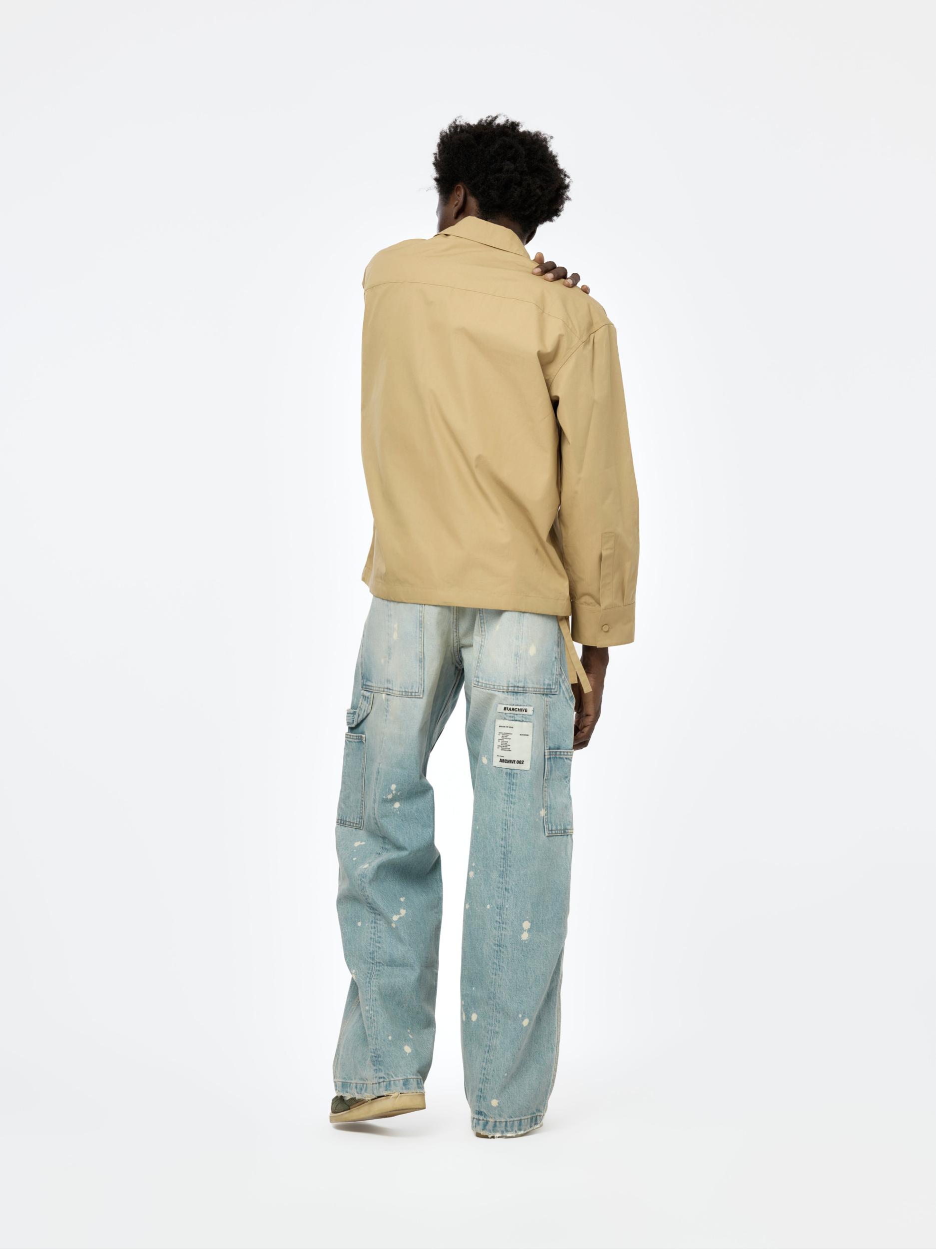 Oversized Drawstring Shirt (Clay) Product Image