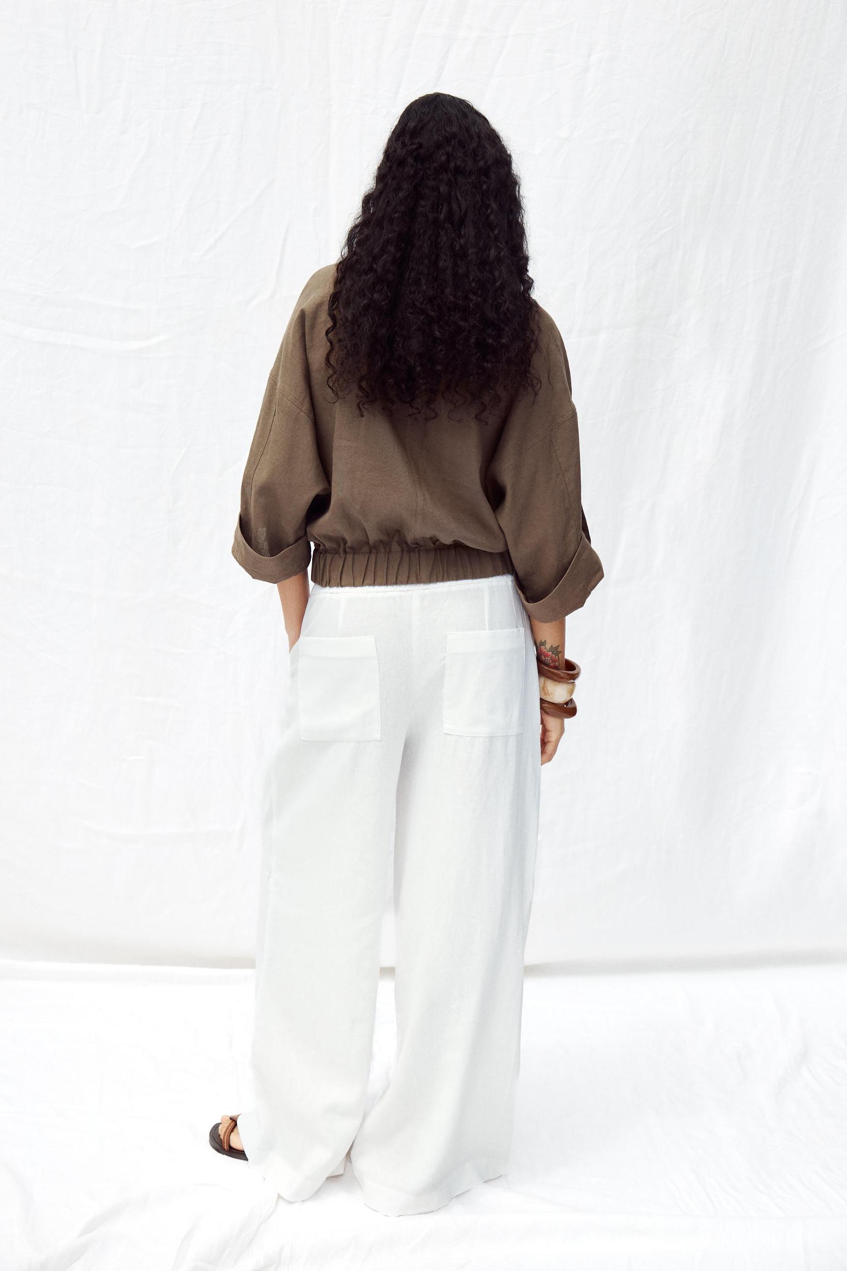 LINEN FULL SLEEVE JACKET Product Image