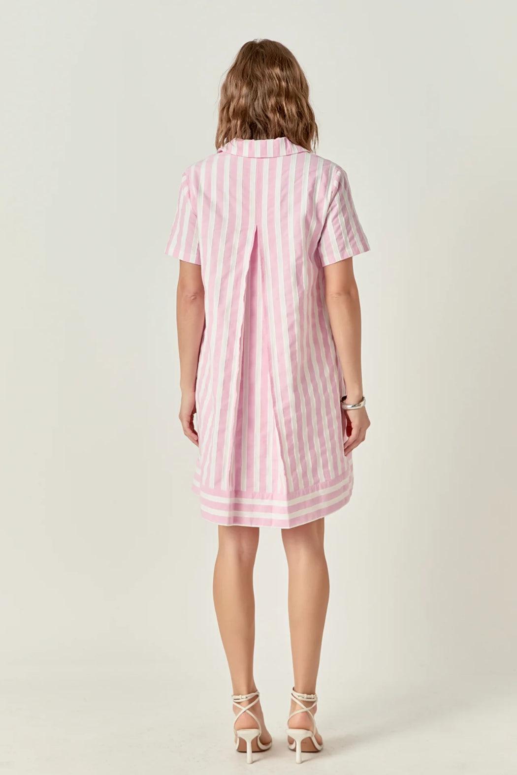 Collared V-Neck Dress Product Image