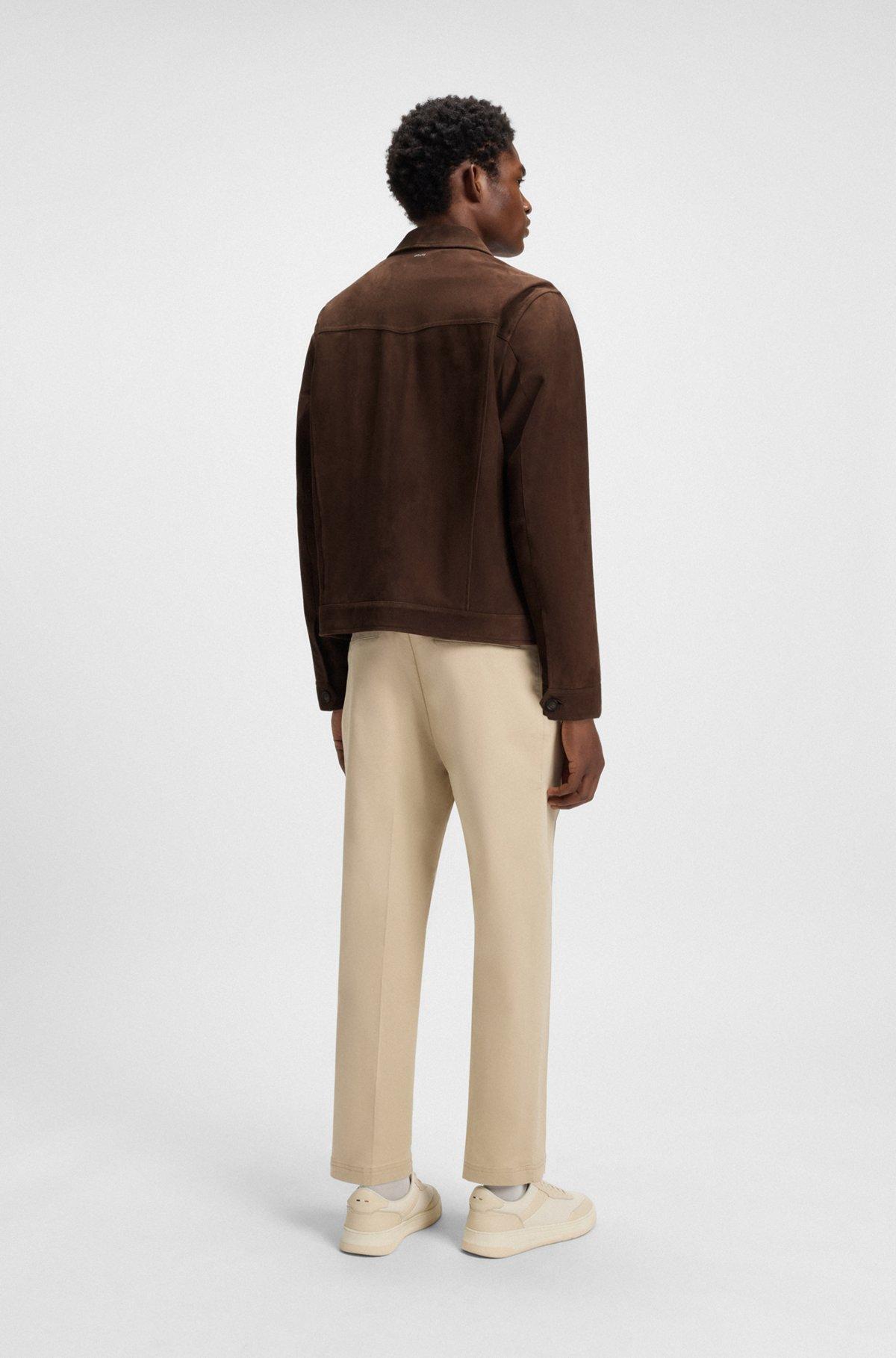 Regular-fit jacket in suede Product Image