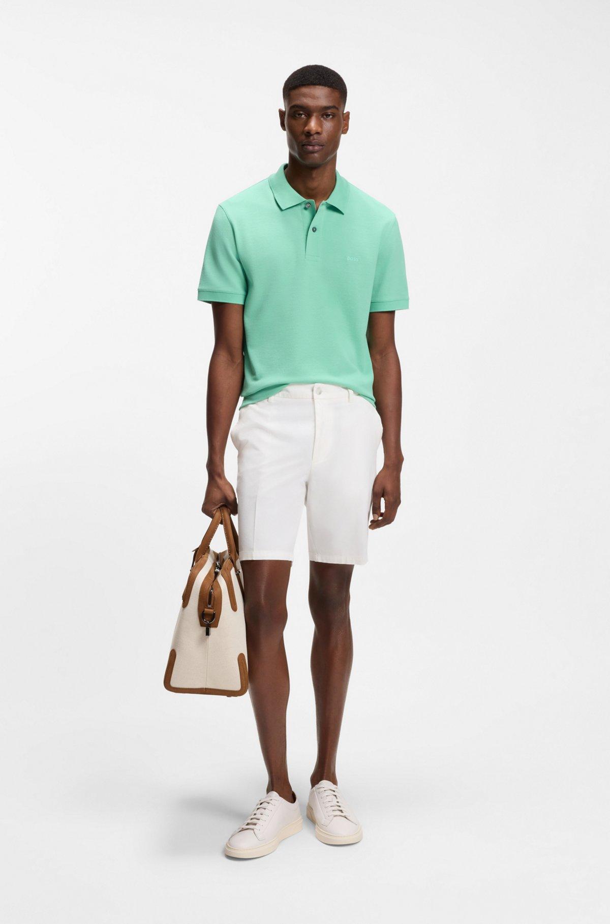 Modern-fit shorts in stretch-cotton twill Product Image