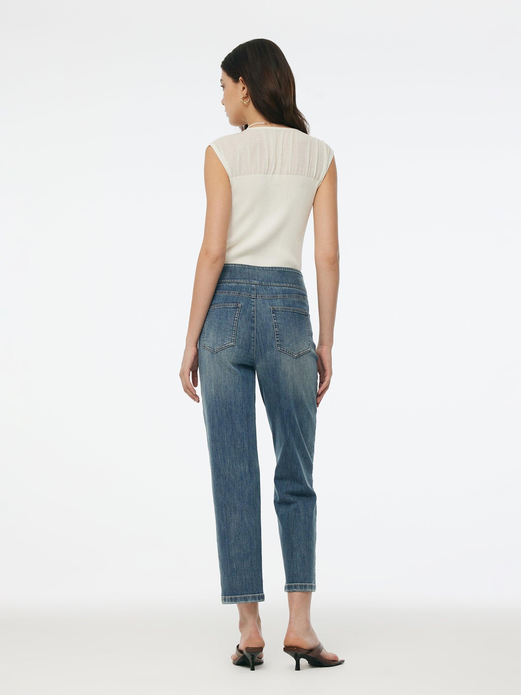 Denim Women Ankle Length Tapered Jeans Product Image