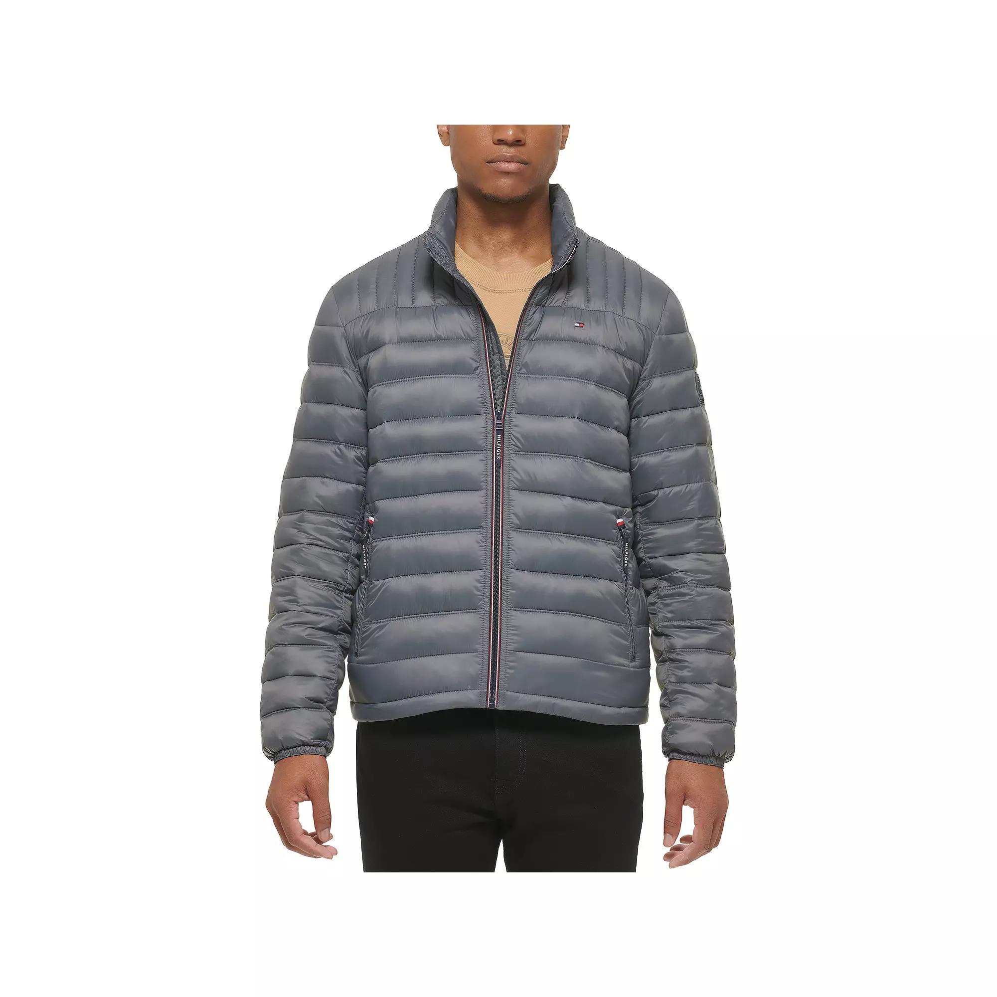 Big & Tall Tommy Hilfiger Stand Collar Packable Puffer Jacket, Men's,  Product Image