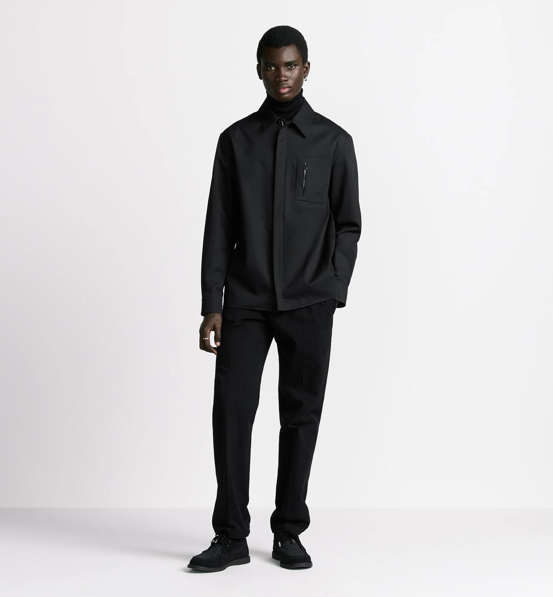 Zipped Shirt with CD Icon Embroidery Product Image