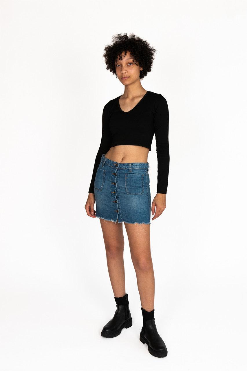 Seamless Long Sleeve V Neck Shirt Product Image