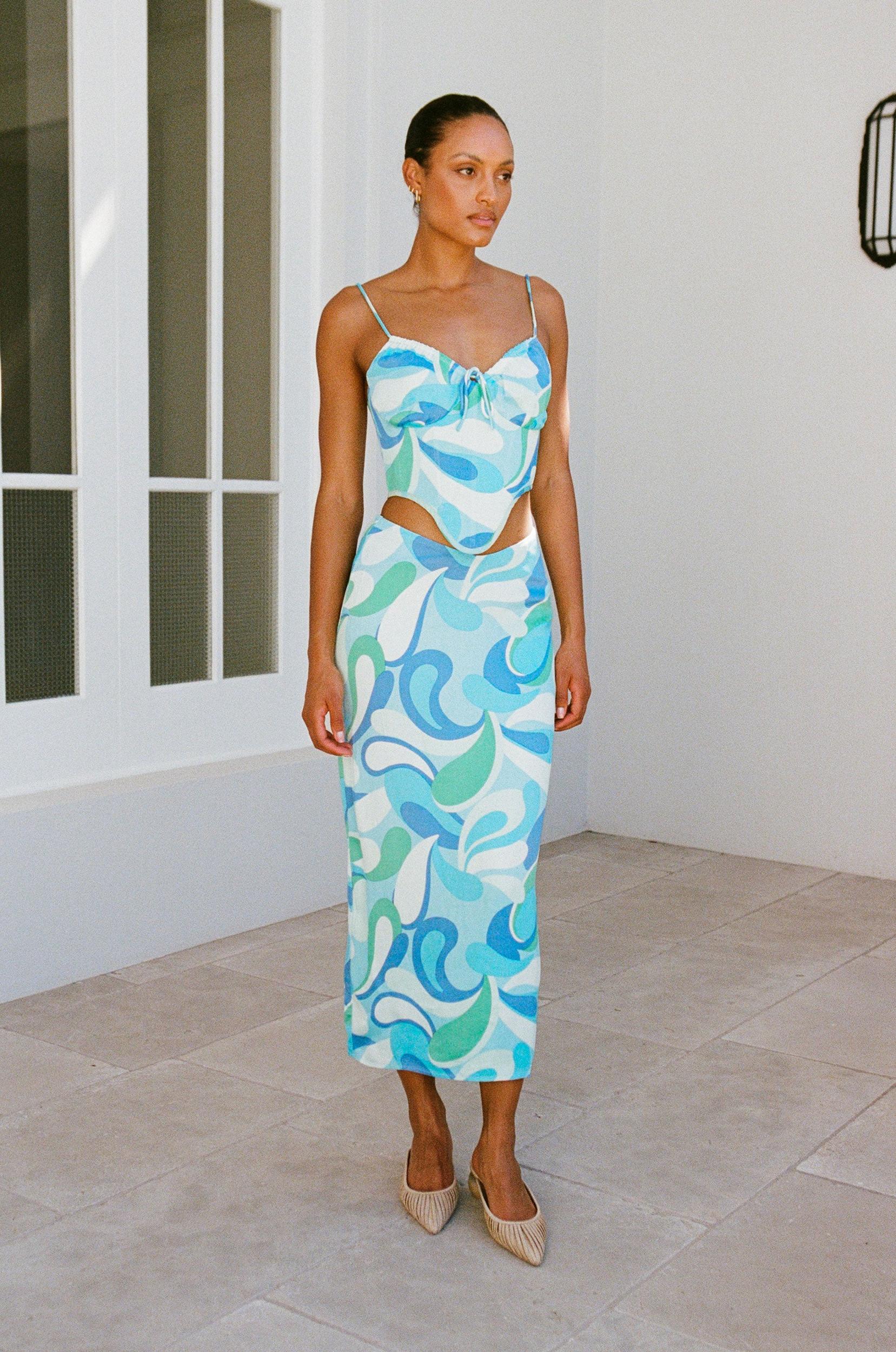 Celyna Corset Top - Swirl Product Image