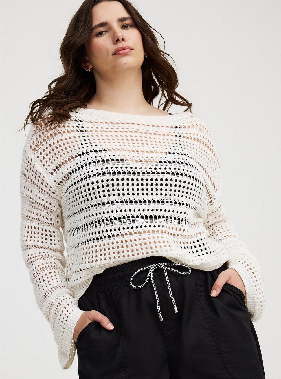 Wide Sleeve Crop Pullover Product Image