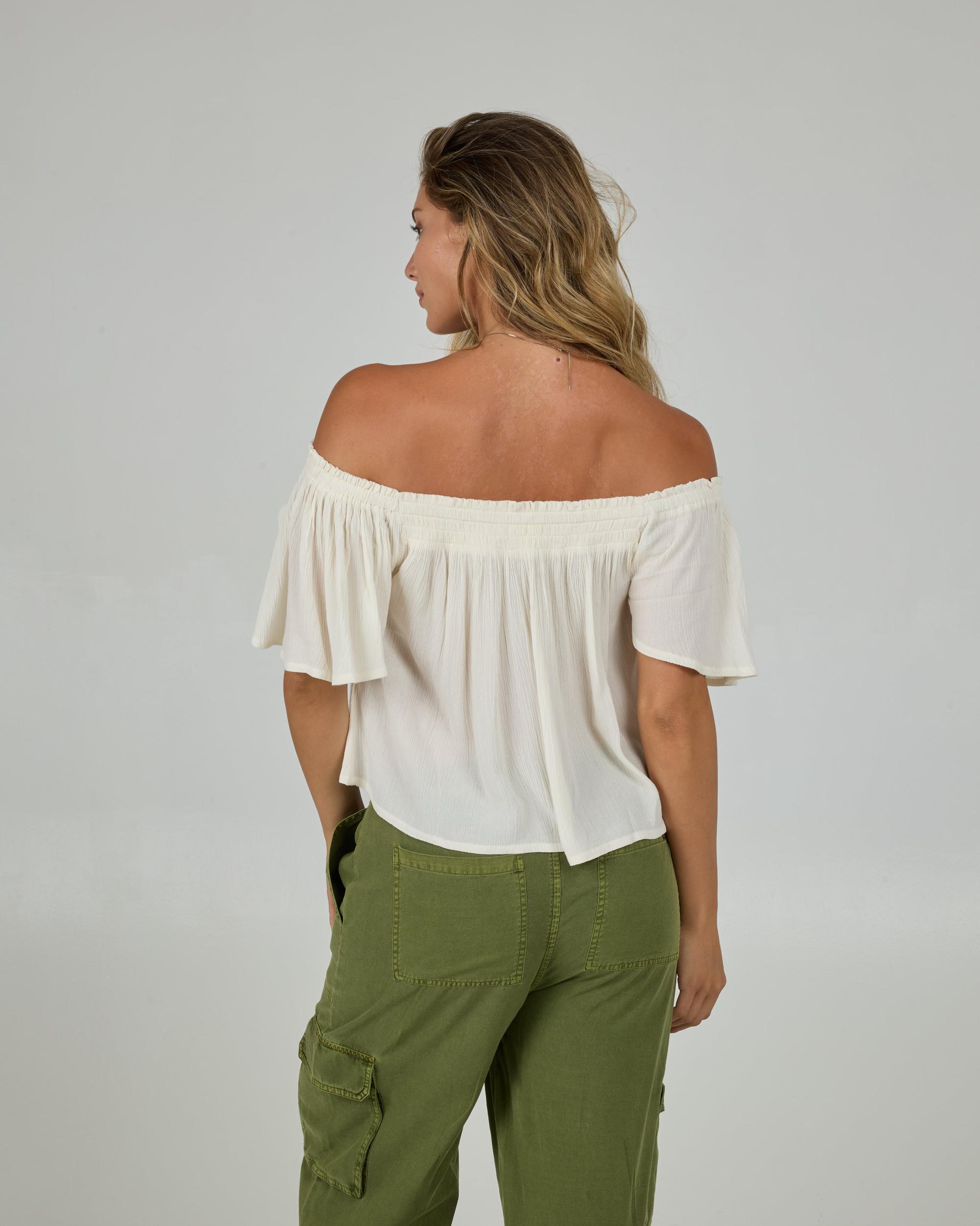 High Tide Short Sleeve Top - Off White Female Product Image
