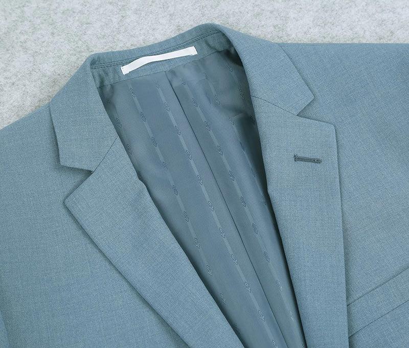 (48S) Slim Fit 2 Piece Light Blue Suit Product Image