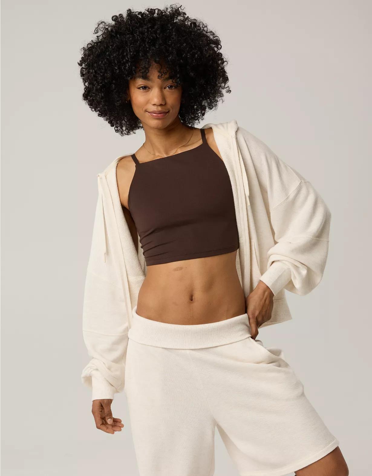 OFFLINE By Aerie Real Me Apron Longline Sports Bra Product Image