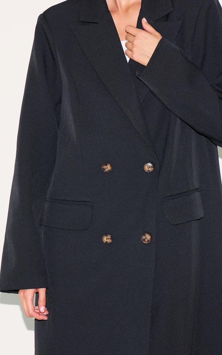 Black Maxi Length Duster Coat Product Image