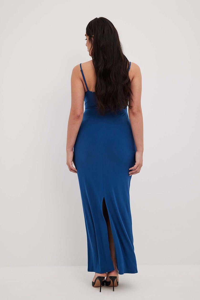 Spaghetti Strap Draped Dress Product Image