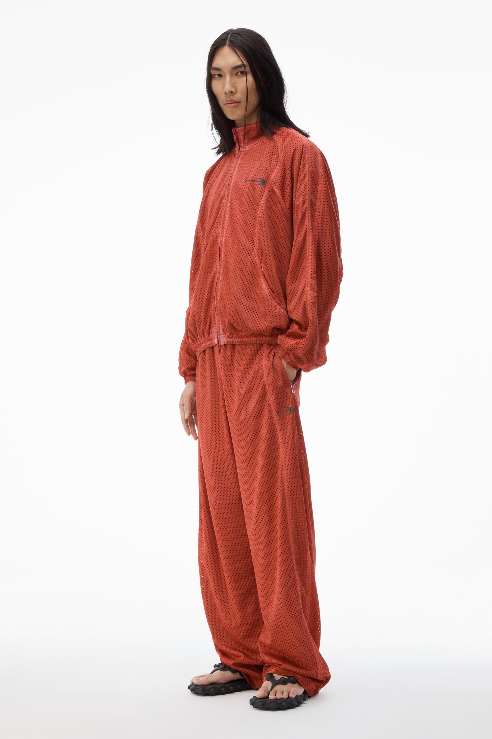 Unisex Track Jacket In Perforated Mesh Product Image