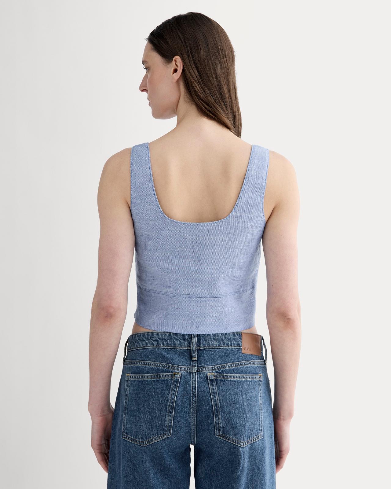 Womens Square Tank in Stretch Linen by Everlane Product Image
