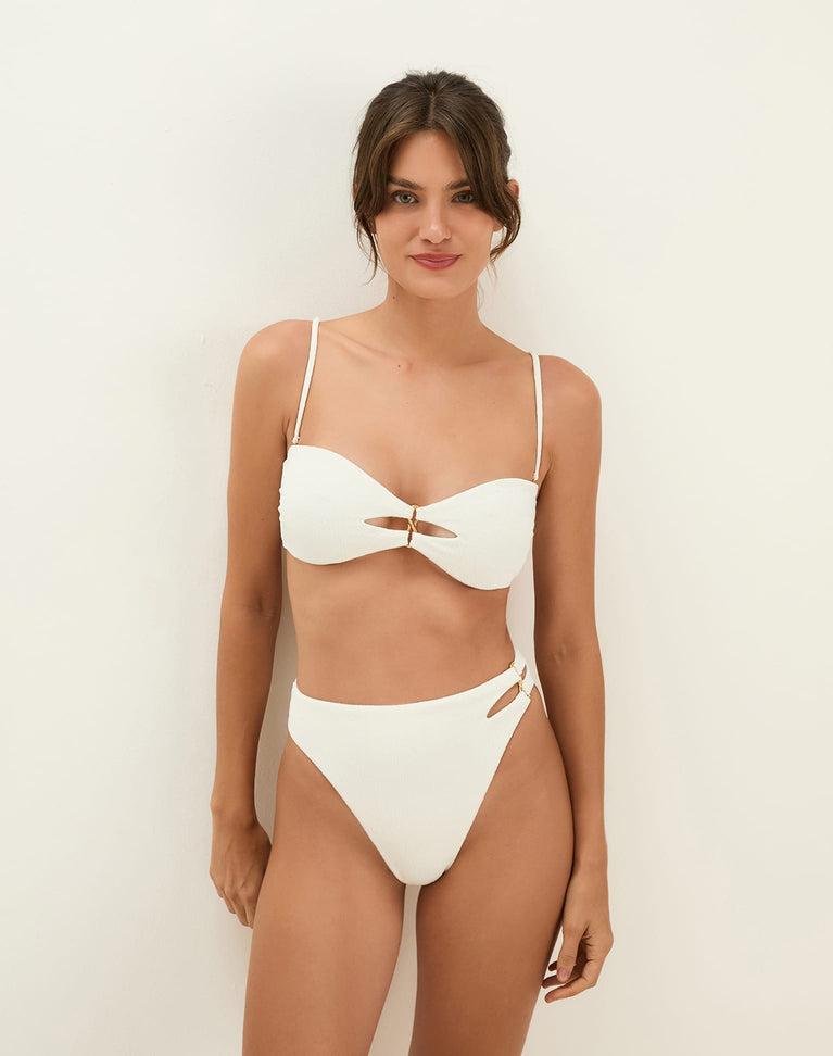 Firenze Solaro Bandeau Top - White Product Image