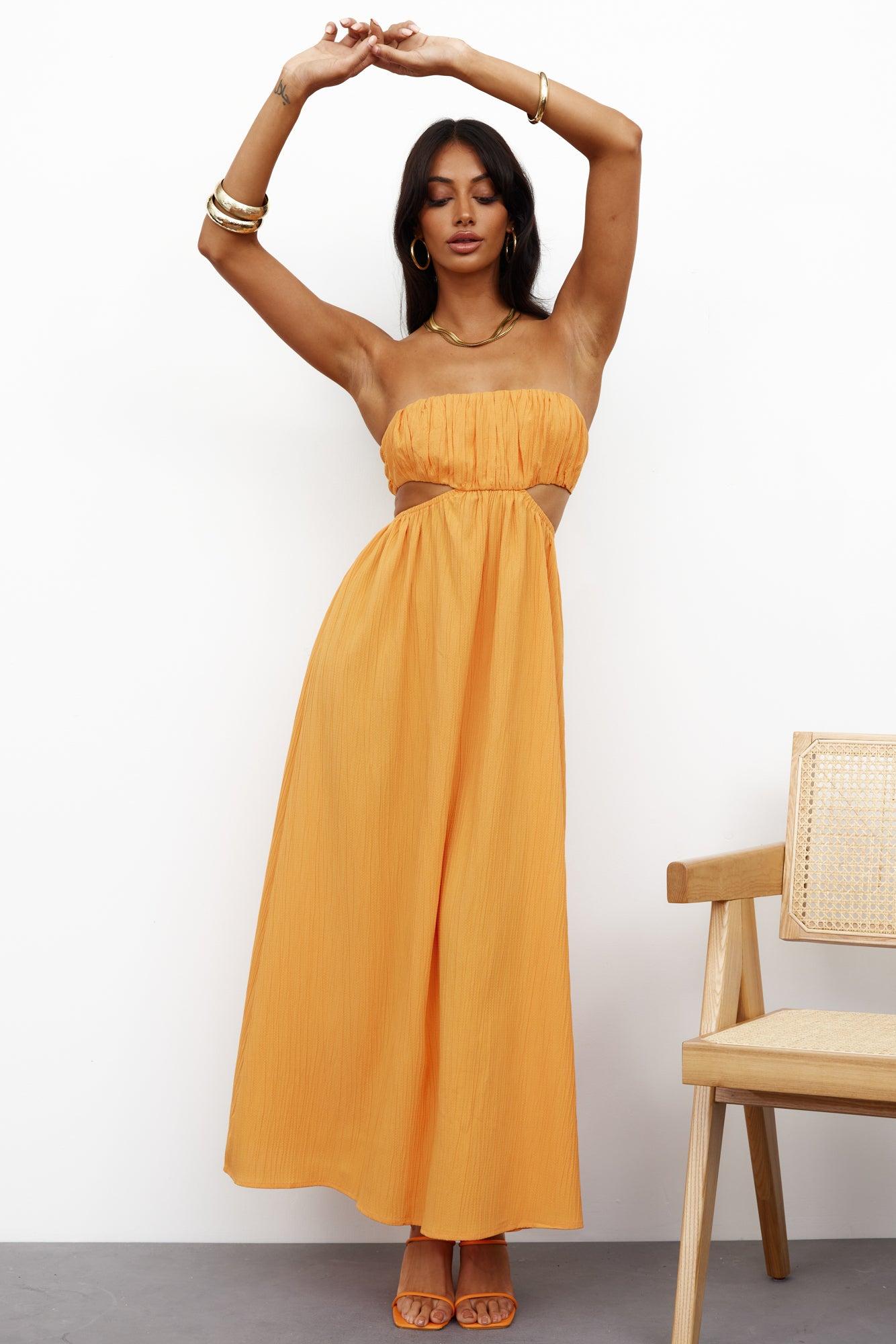 GORG Lover Midi Dress Orange Product Image
