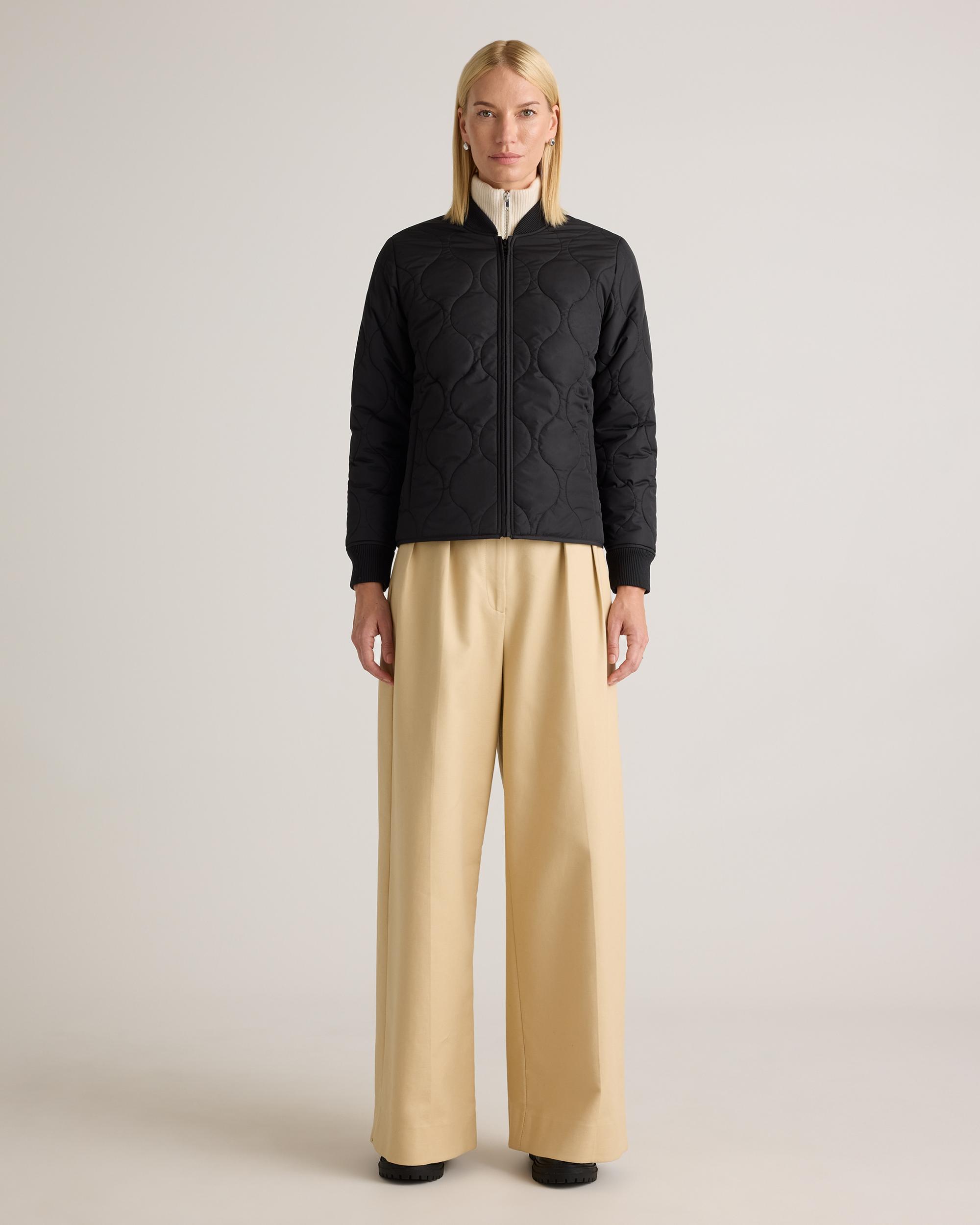 Quince | Women's Featherless Quilted Puffer Bomber Jacket Recycled Polyester Product Image