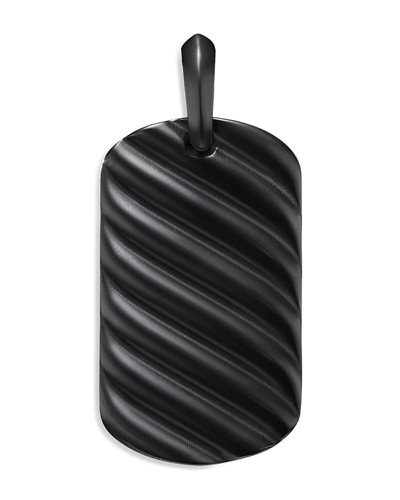 David Yurman Mens Sculpted Cable Tag Titanium, 35mm Product Image