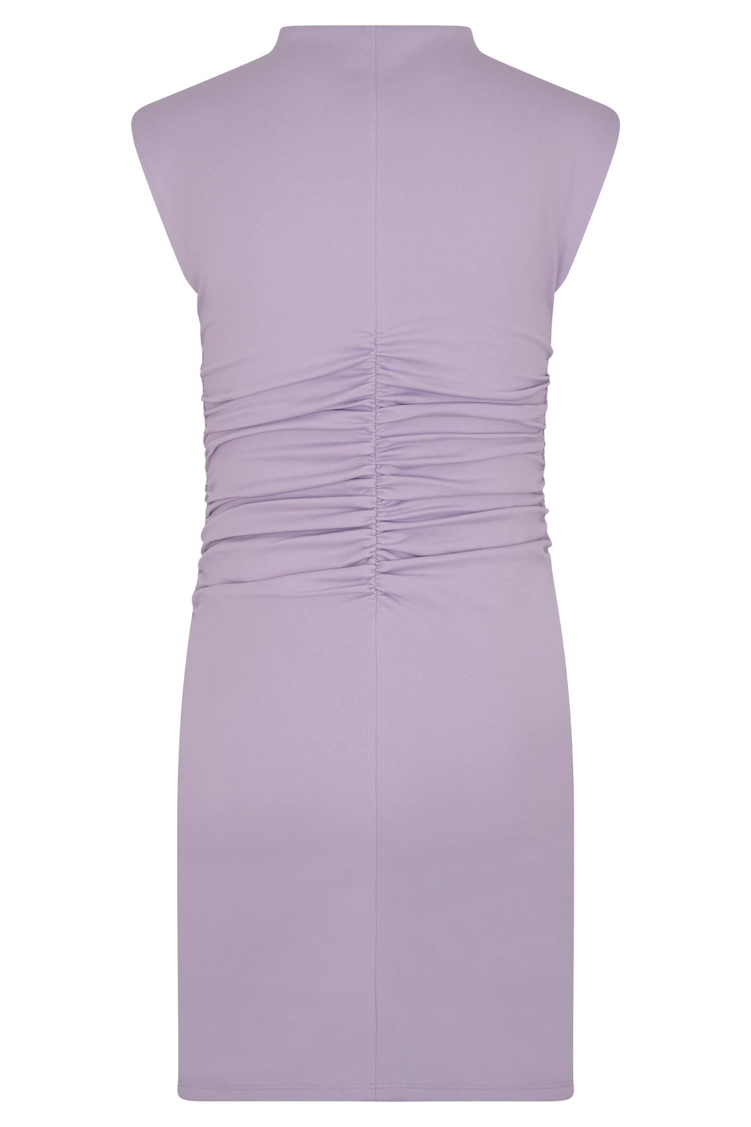 Elliot High Neck Sleeveless Mini Dress - Lilac Product Image