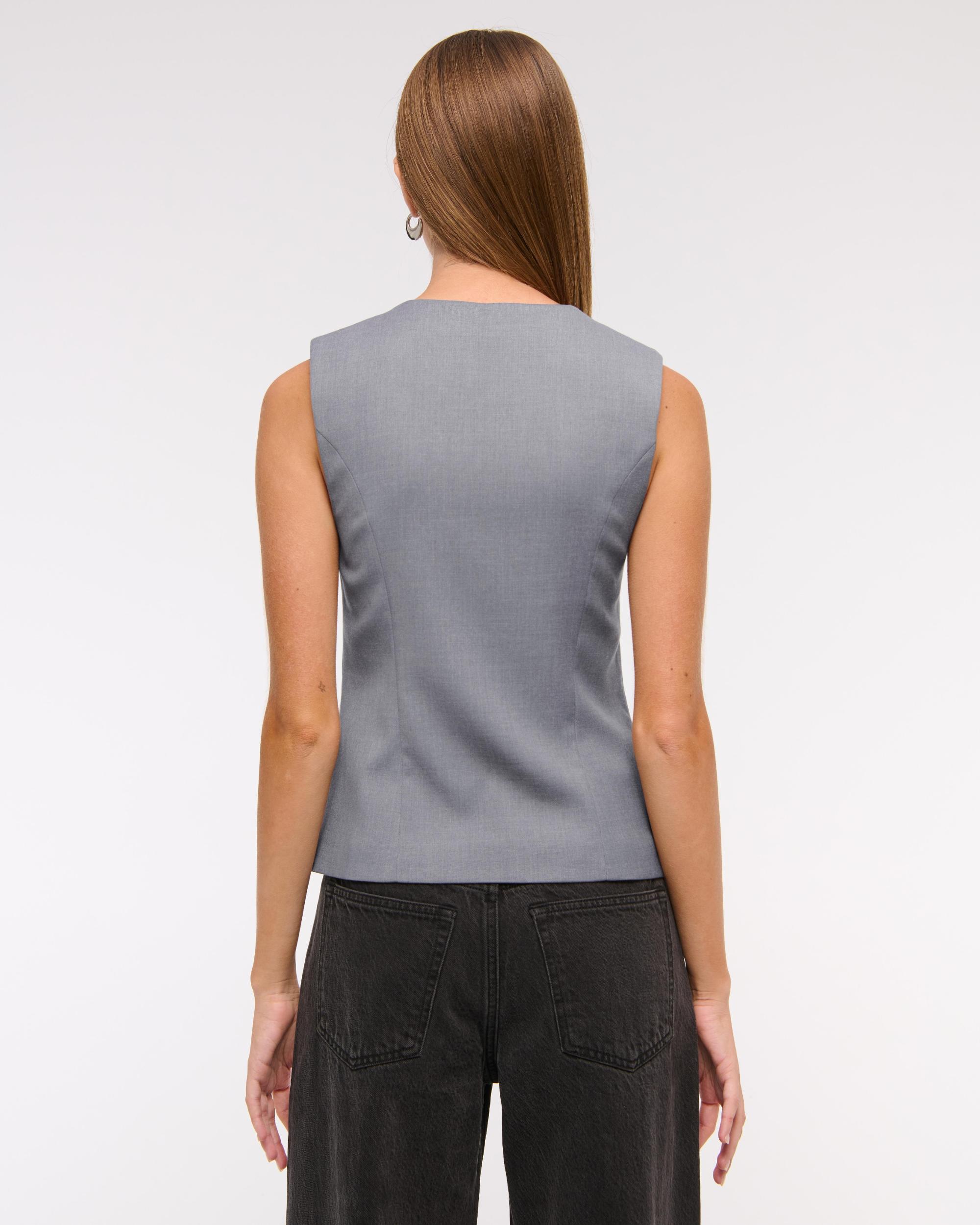 Tailored Zip Vest Product Image