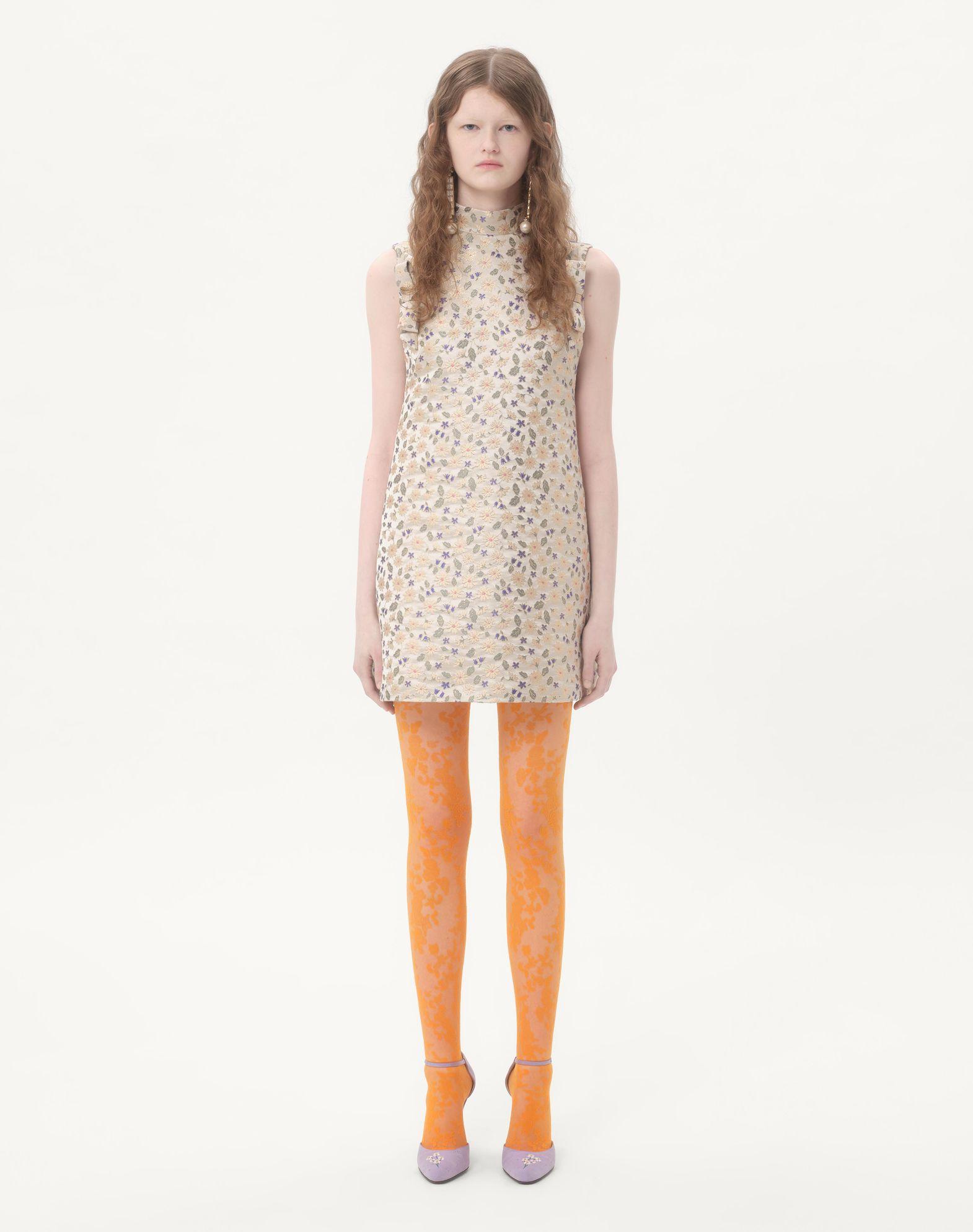 Short Dress In Garden Lurex Jacquard Product Image