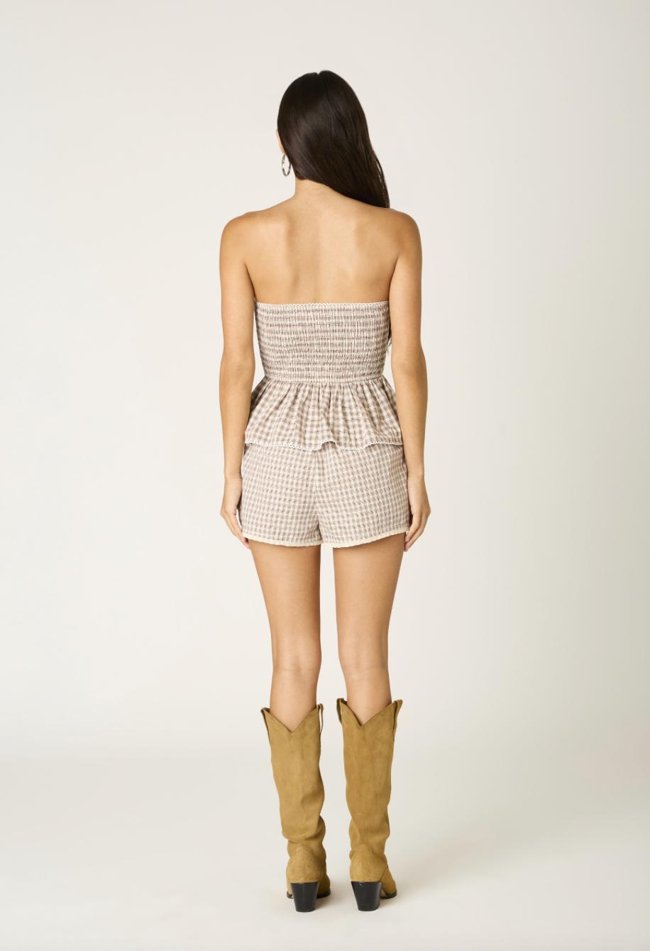 Kylie Gingham Shorts Product Image