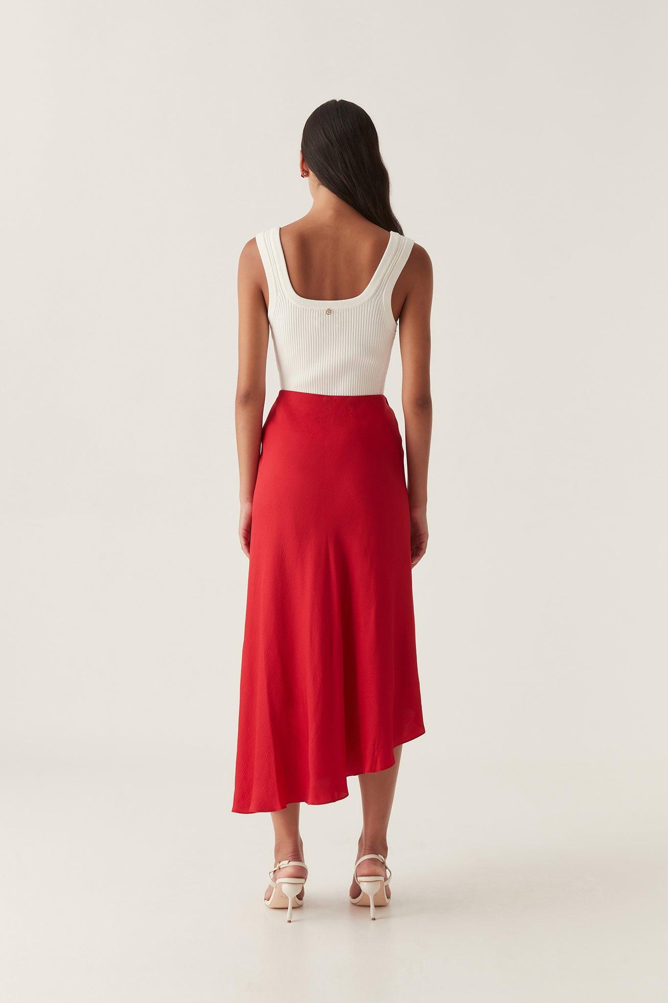 Valeria Asymmetric Midi Skirt Product Image