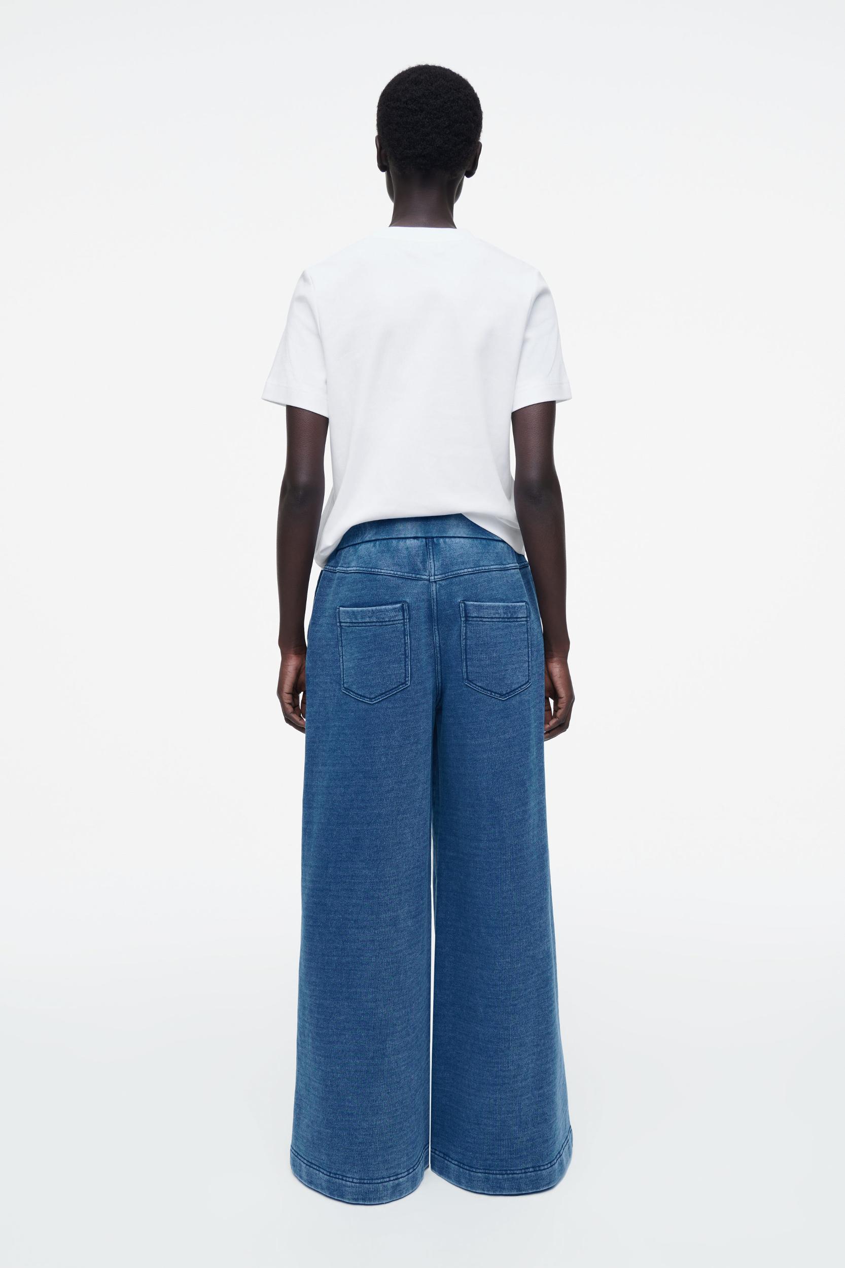 DENIM-WASH JERSEY JOGGERS Product Image