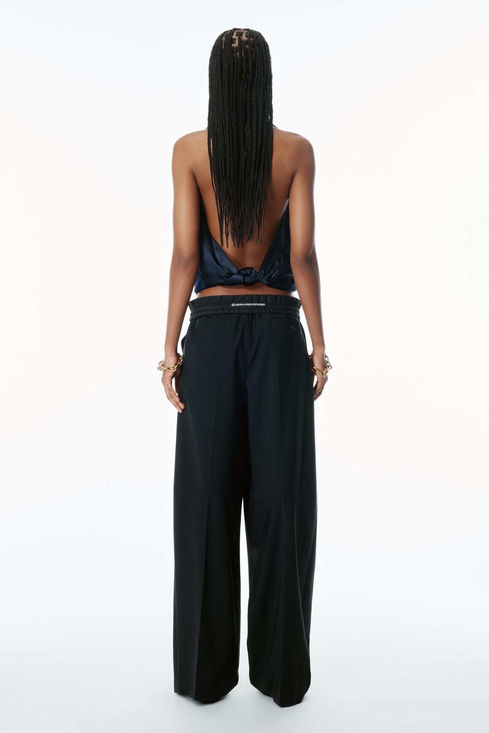 Tropical Wool Mid-rise Balloon Pants Product Image