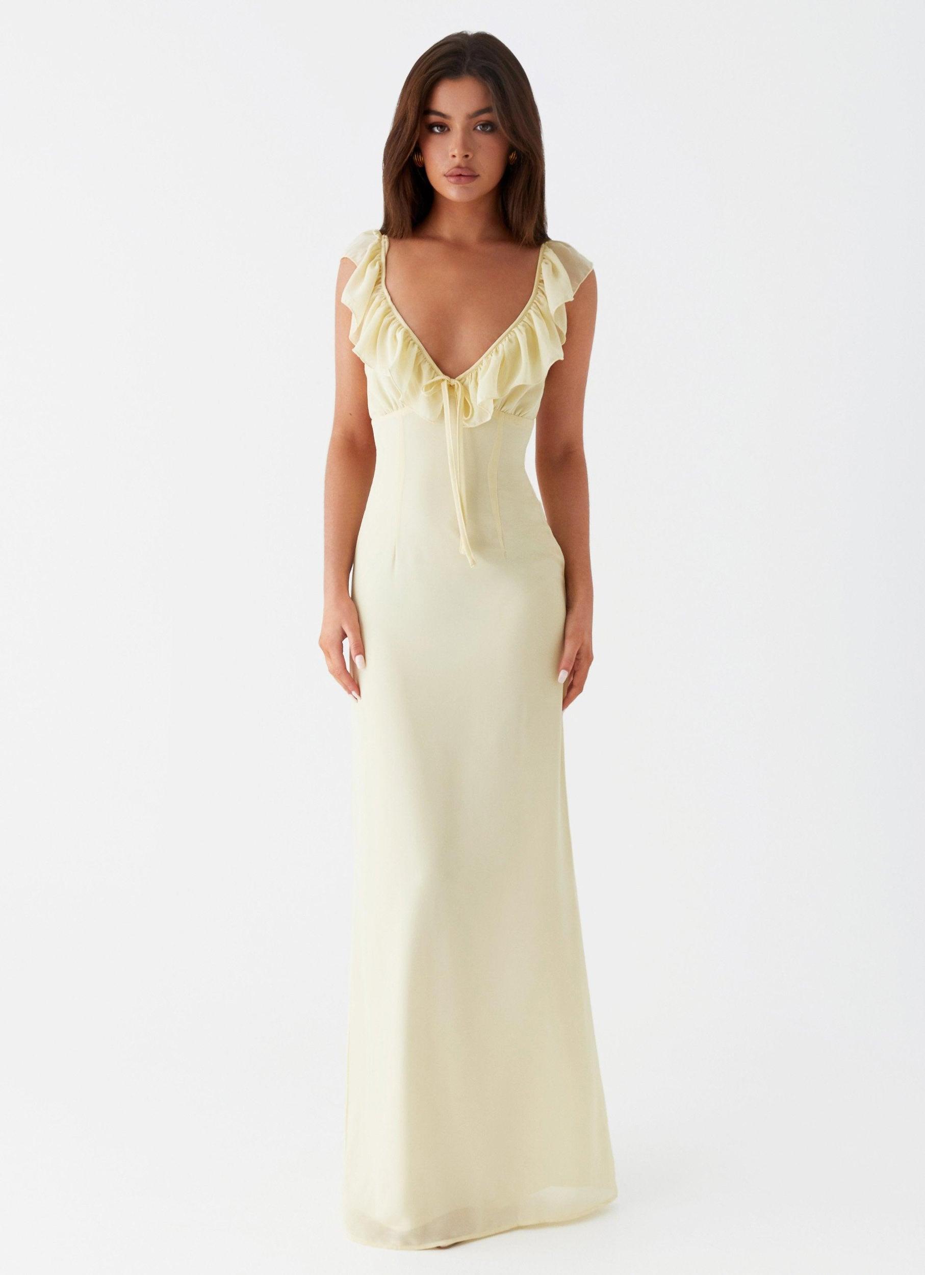 Silvie Maxi Dress - Yellow Product Image