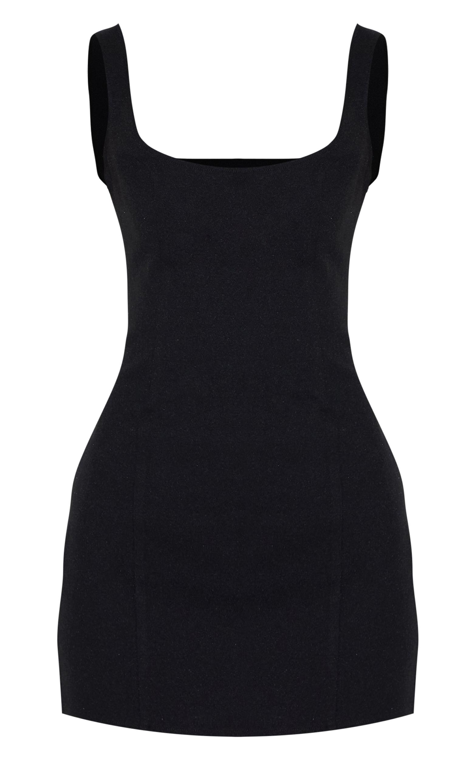 Jemima  black pin tuck pleated dress Product Image