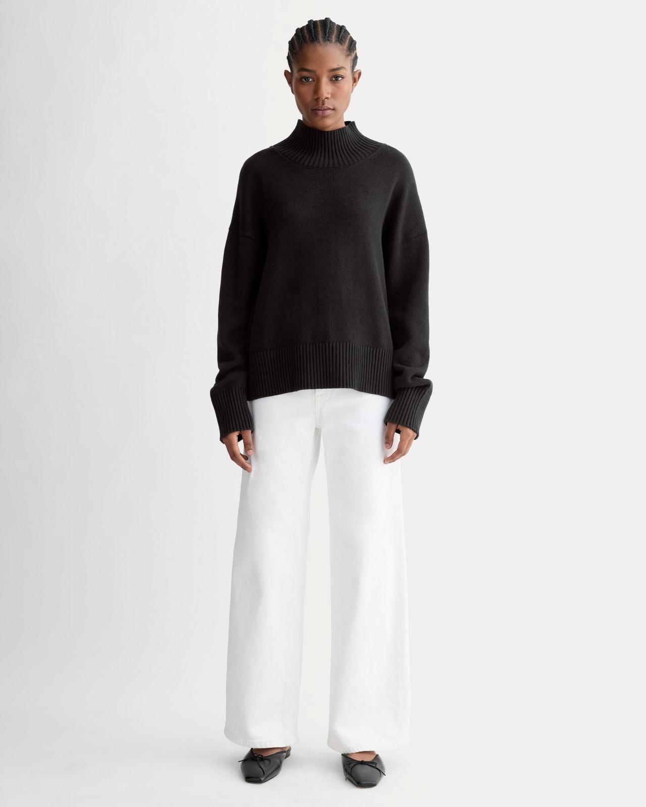 Womens Boxy Turtleneck in Everyday Cotton Sweater by Everlane Product Image