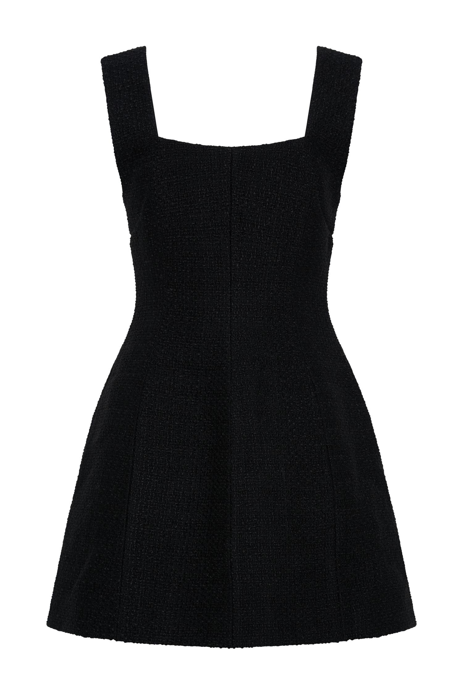 Desire Boucle Mini Dress - Black Product Image