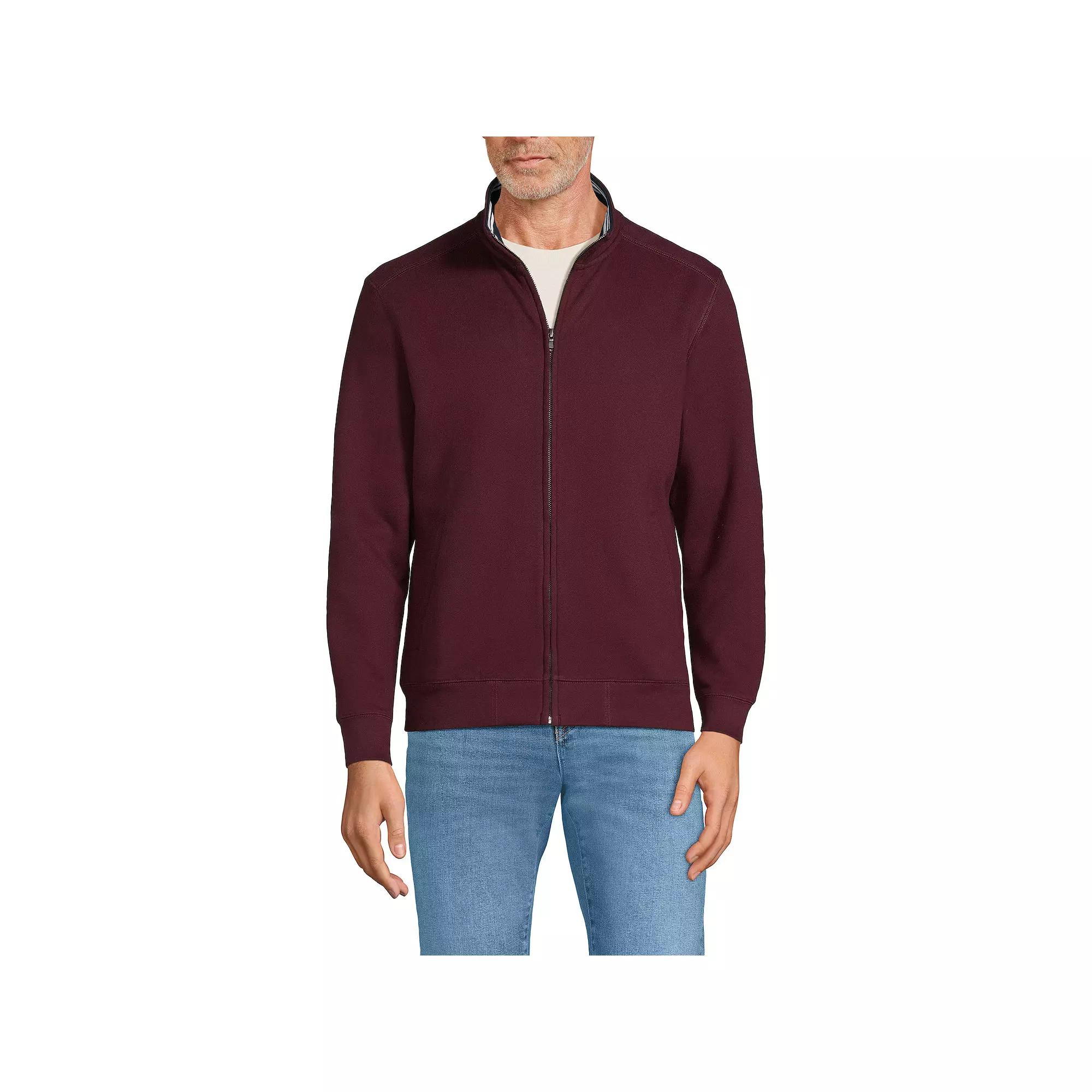 Men's Lands' End Serious Sweats Long Sleeve Zip-Up Sweatshirt,  Product Image