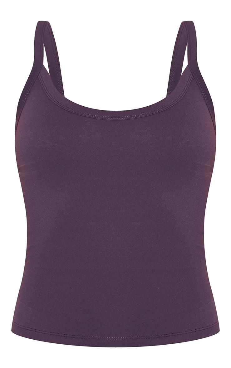 Dark Plum Ultimate Sculpt Strappy Gym Vest Product Image