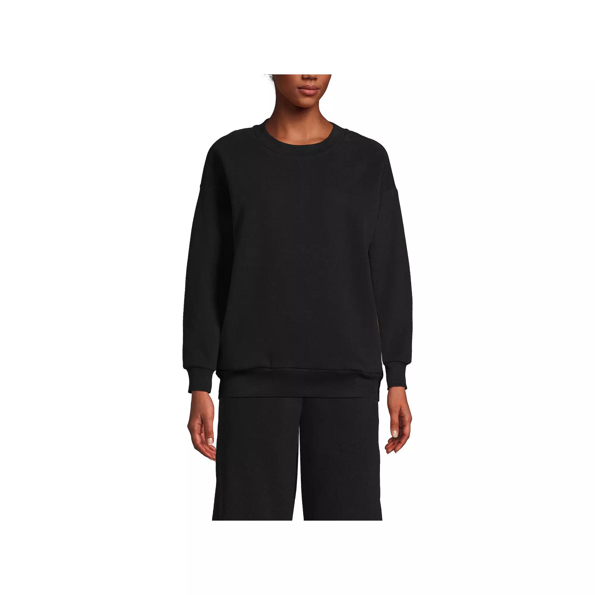 Women's Lands' End Modern Fit Crewneck Sweatshirt,  Product Image