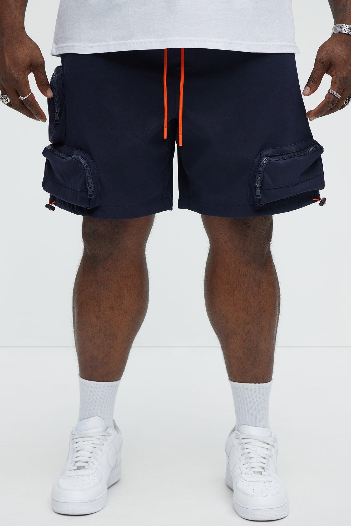 Gone Fishing Cargo Shorts - Navy Product Image