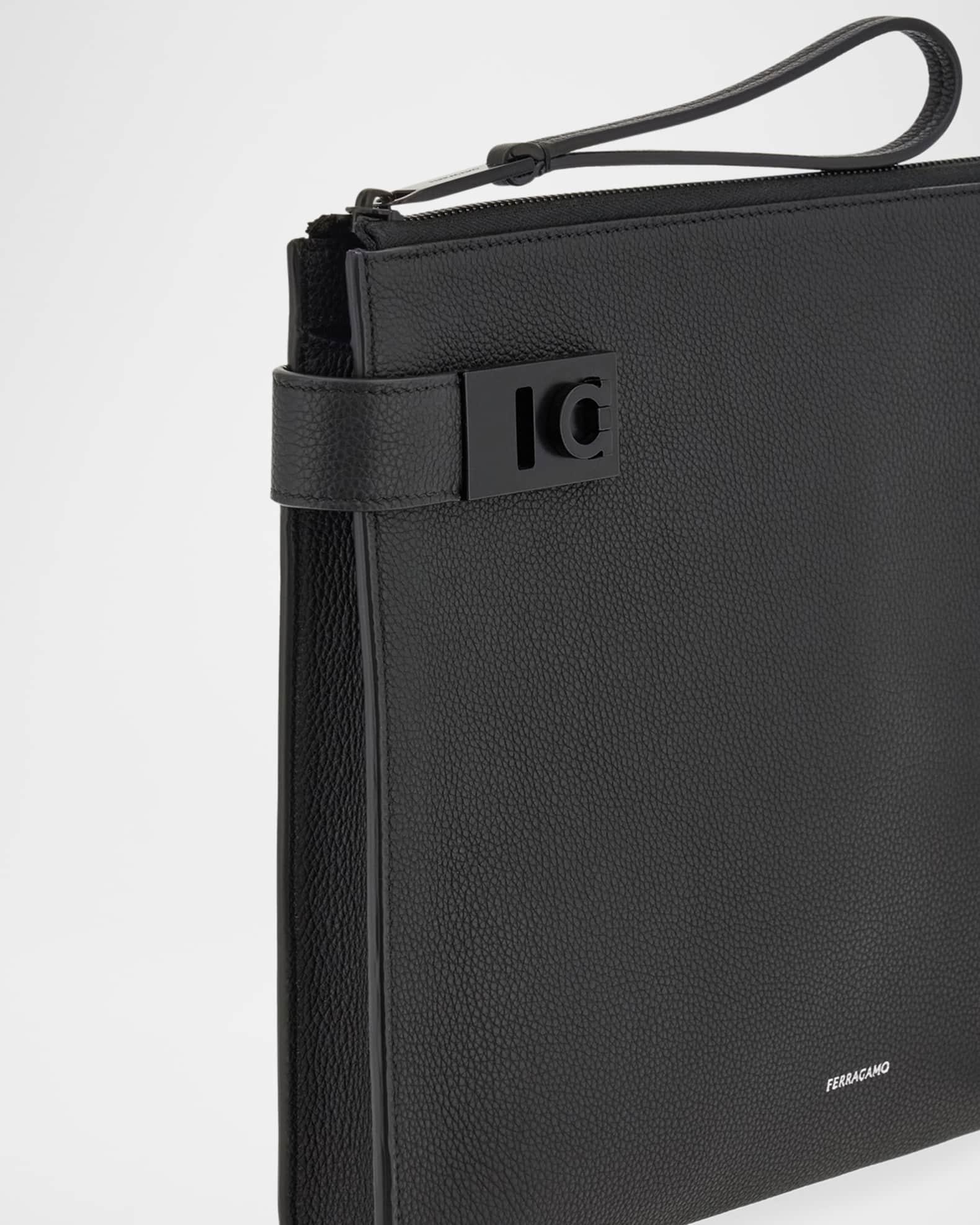 Men's Twins Leather Zip Pouch Product Image