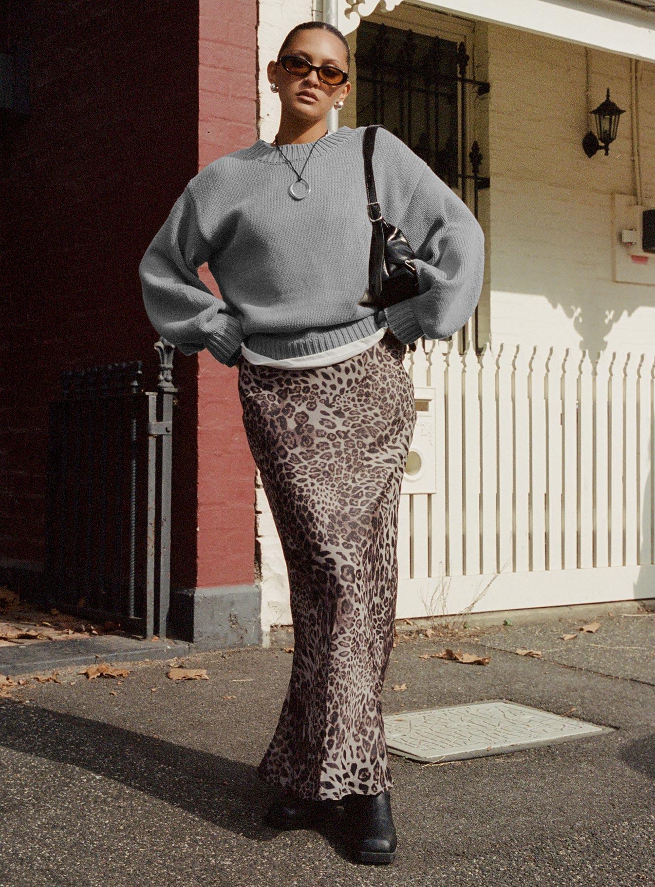 Manda Maxi Skirt Leopard Product Image