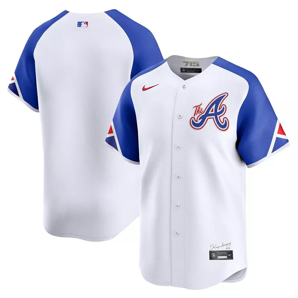 Men's Nike White Atlanta Braves City Connect Limited Jersey,  Product Image