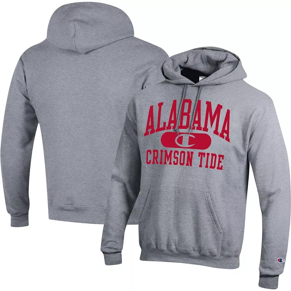 Men's Champion Heather Gray Alabama Crimson Tide Arch Pill Pullover Hoodie,  Product Image