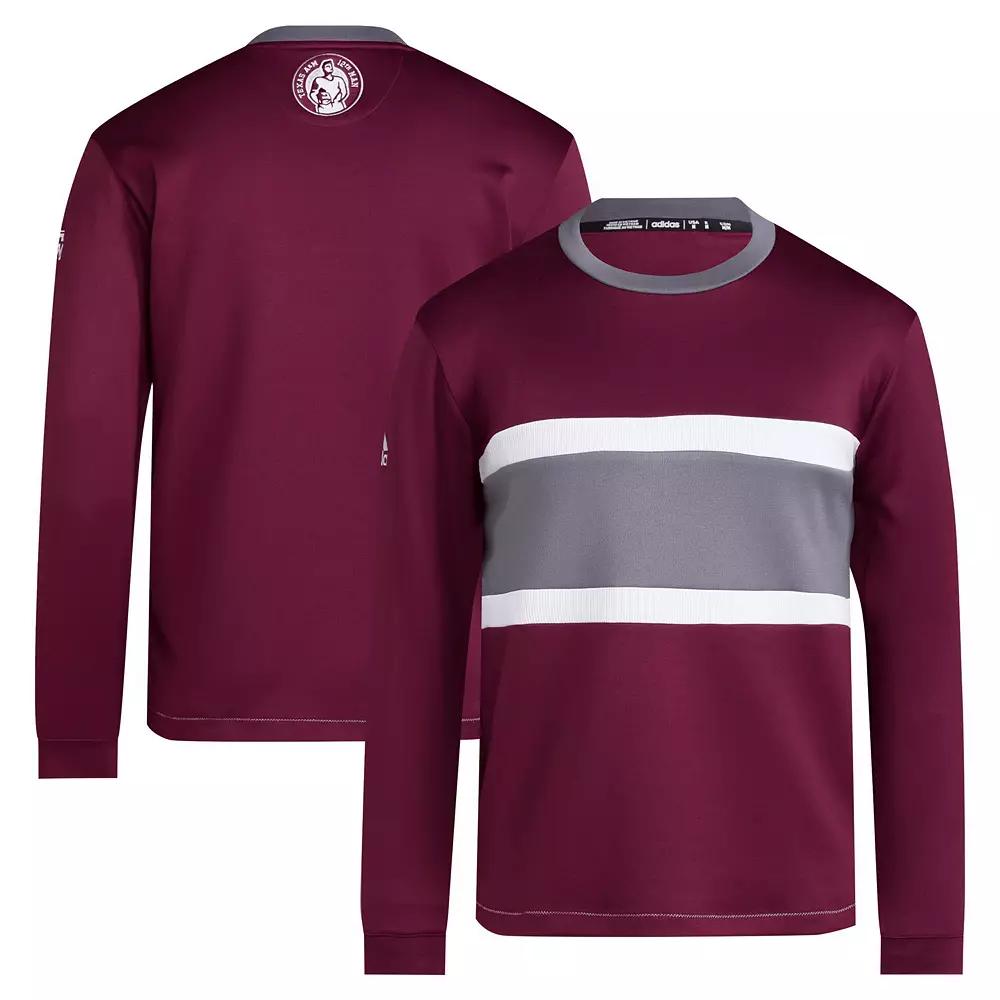 Men's adidas Maroon Texas A&M Aggies 12th Man Pullover Sweatshirt,  Product Image