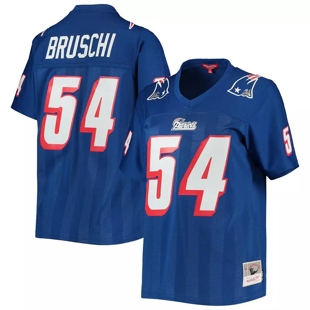 Women's Mitchell & Ness Tedy Bruschi Royal New England Patriots Legacy Replica Player Jersey, Size: Small, Blue Product Image