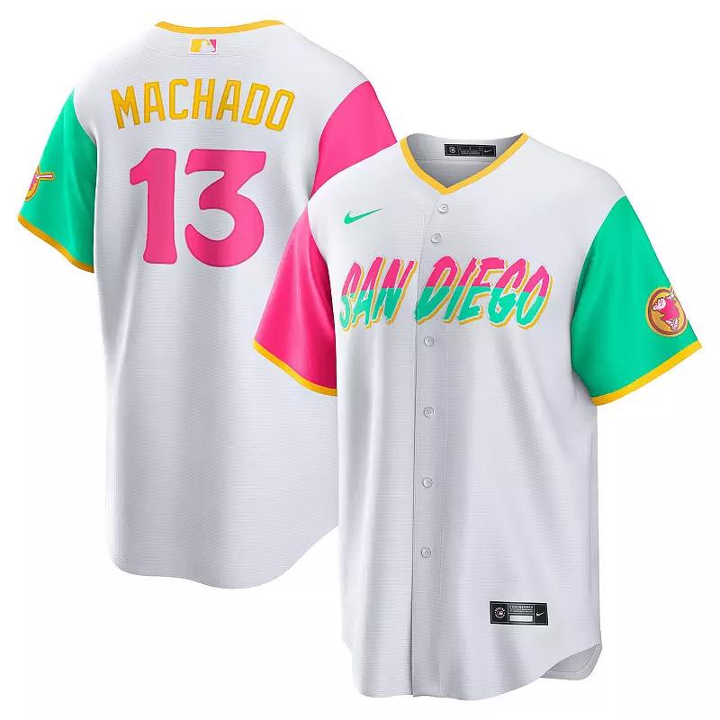 Men's Nike Fernando Tatis Jr. White San Diego Padres 2022 City Connect Replica Player Jersey,  Product Image