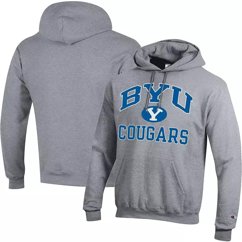 Men's Champion Heather Gray Iowa State Cyclones High Motor Pullover Hoodie,  Product Image
