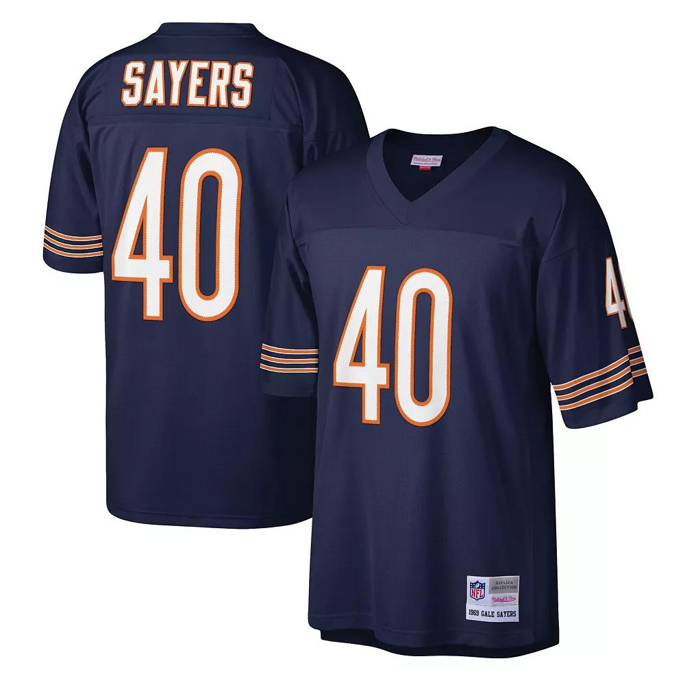 Men's Mitchell & Ness Gale Sayers Navy Chicago Bears Legacy Replica Jersey,  Product Image