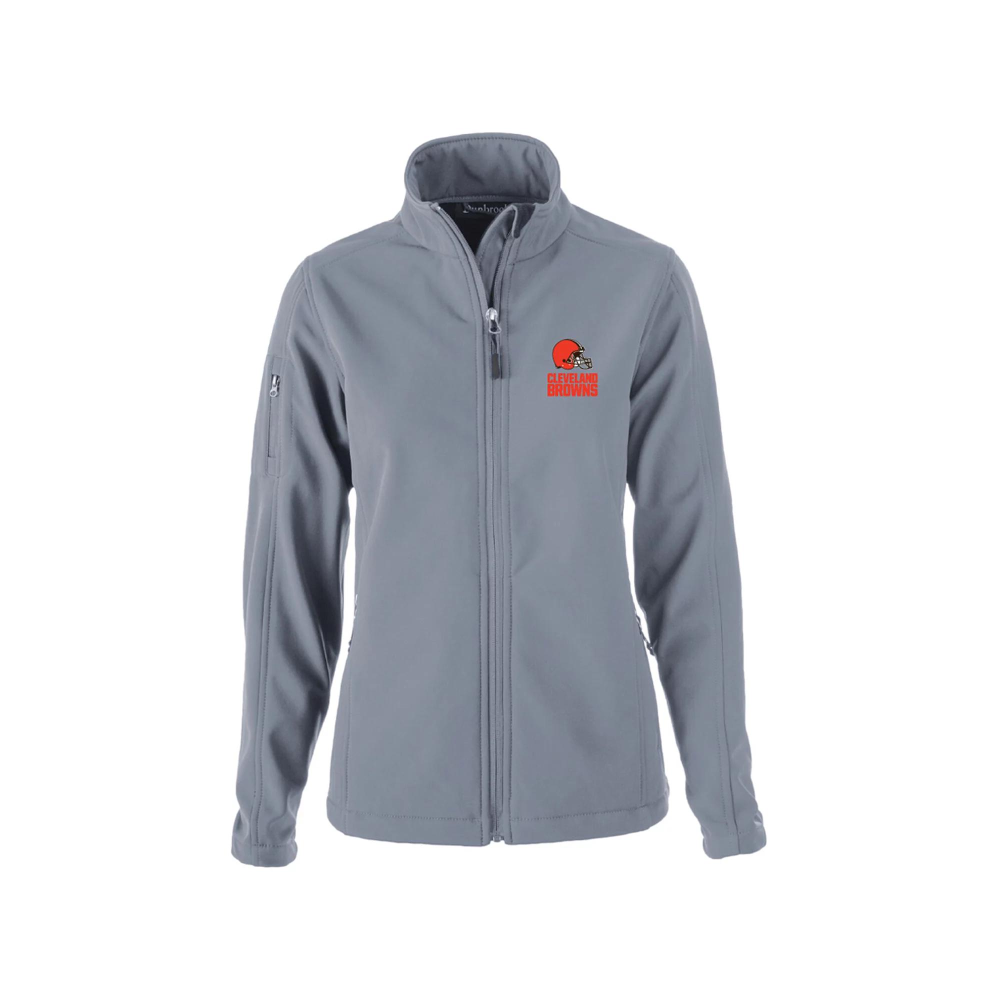 Womens Gray Cleveland Browns Full-Zip Sonoma Softshell Jacket Product Image