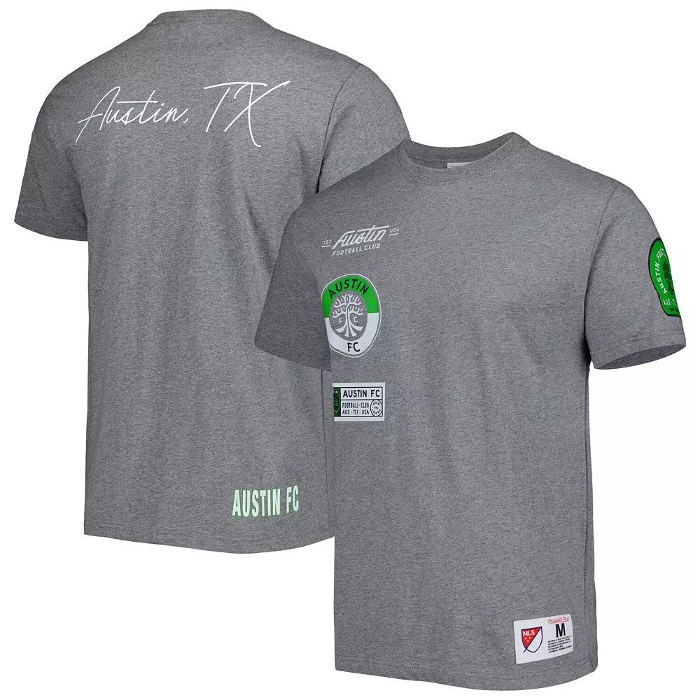 Men Mitchell & Ness Gray Austin FC City Tee, Men's,  Product Image