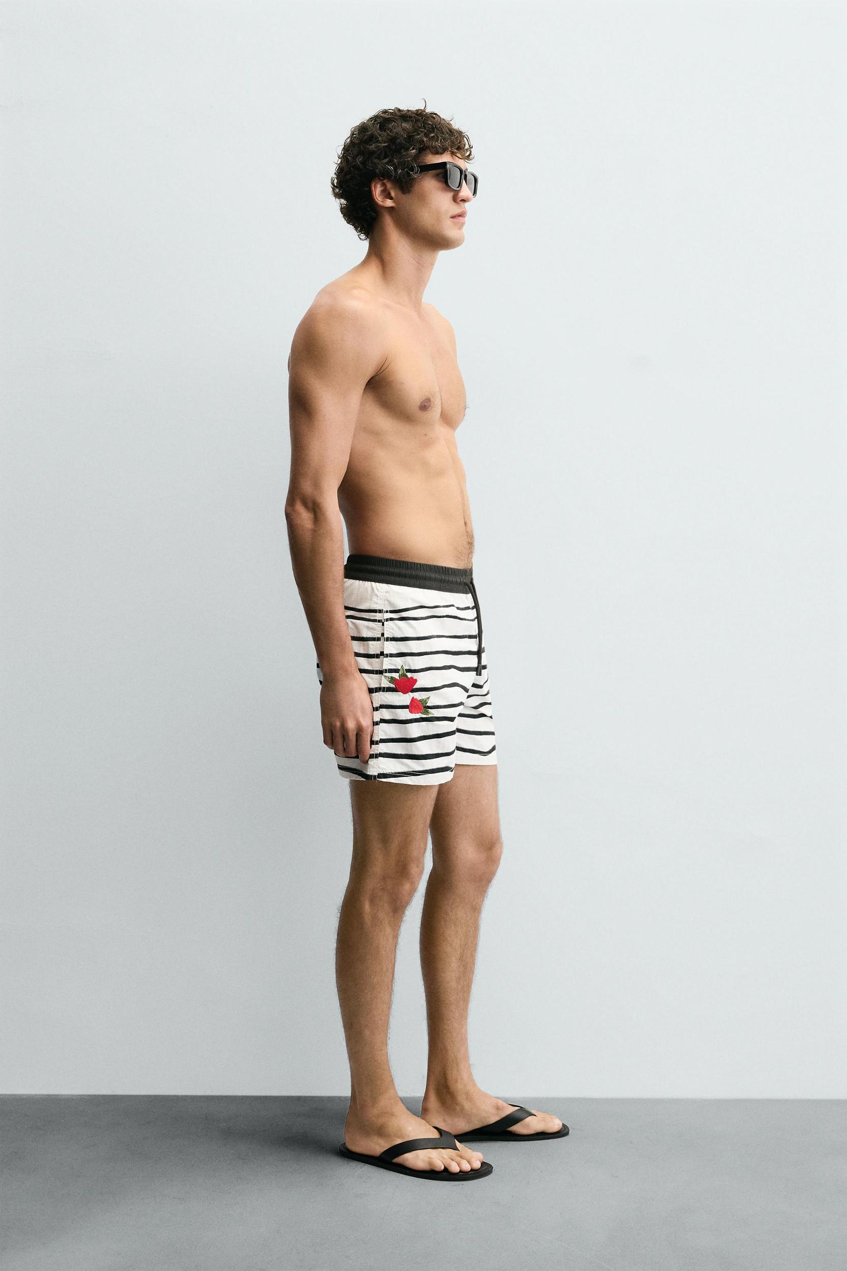 OTIS KWAME KYE QUAICOE PRINTED MID-LENGTH SWIMSUIT Product Image