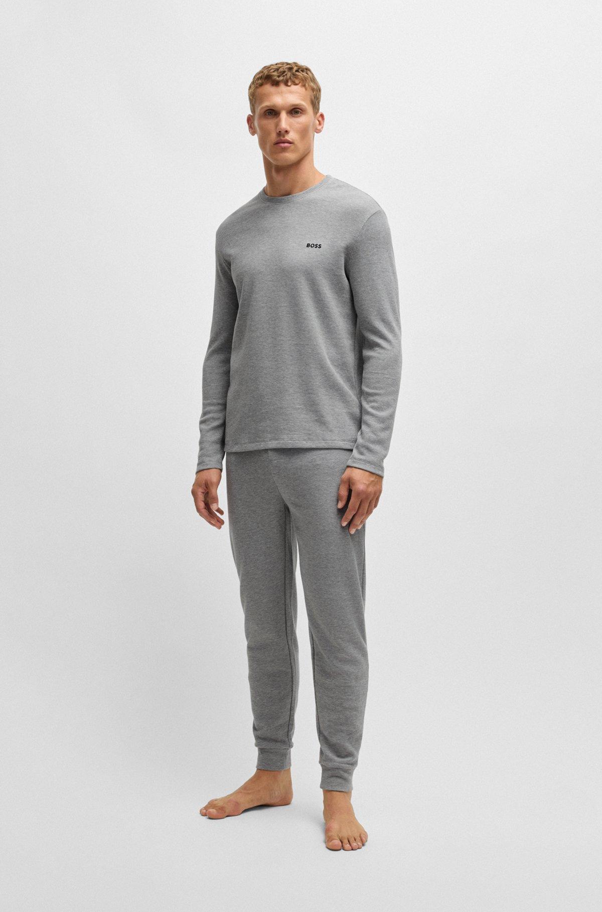 Waffle-structure pajama bottoms Product Image